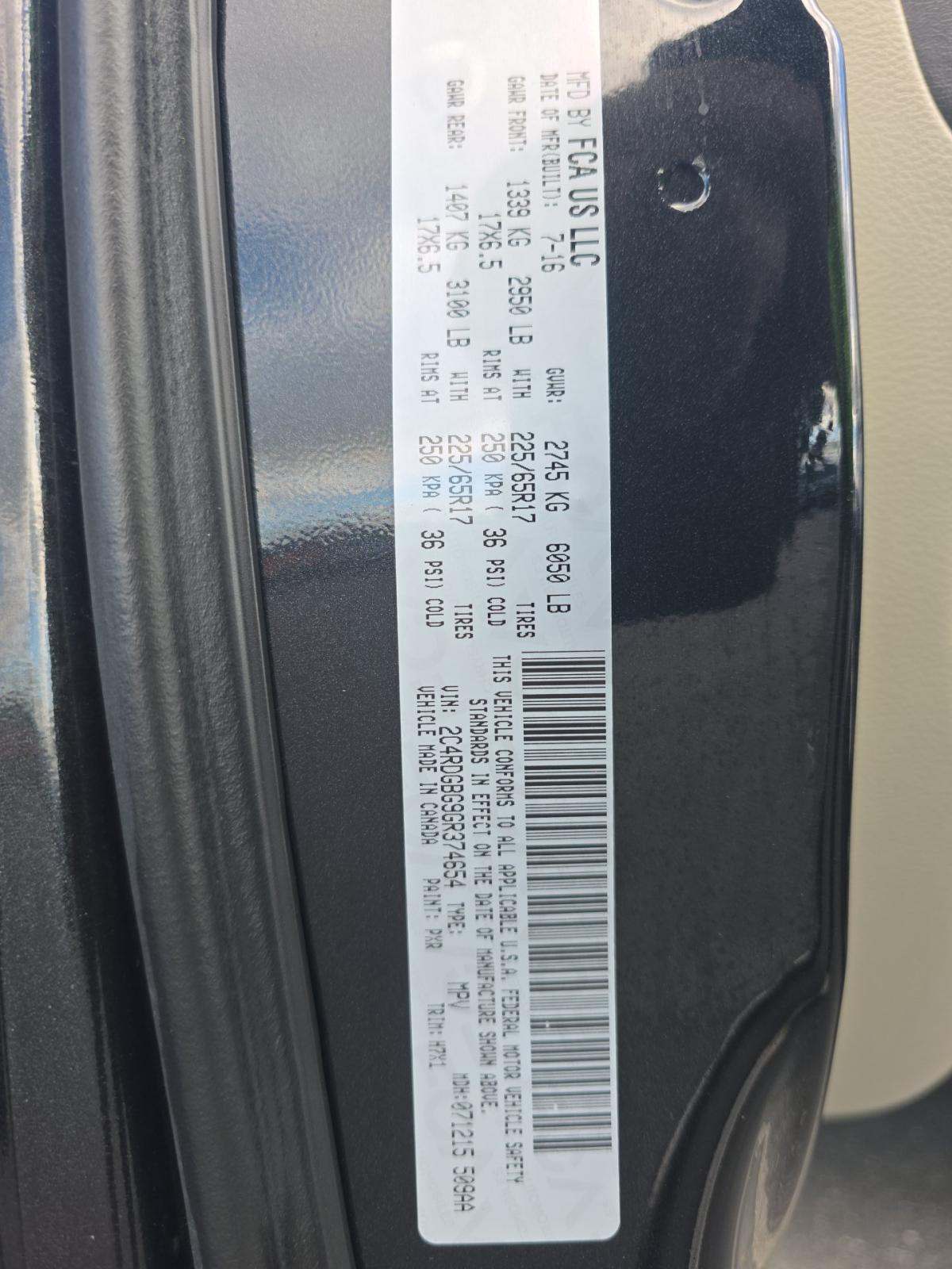 2016 Dodge Grand Caravan SE FWD