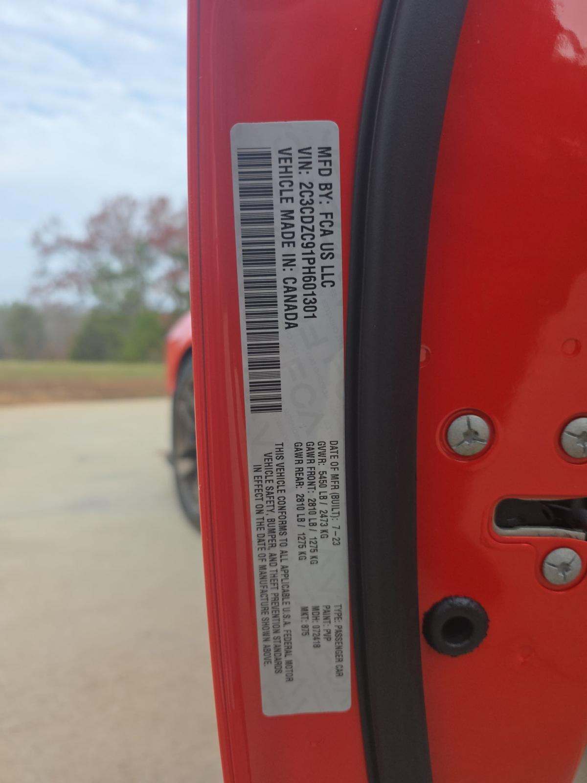 2023 Dodge Challenger SRT Hellcat Widebody Jailbreak RWD