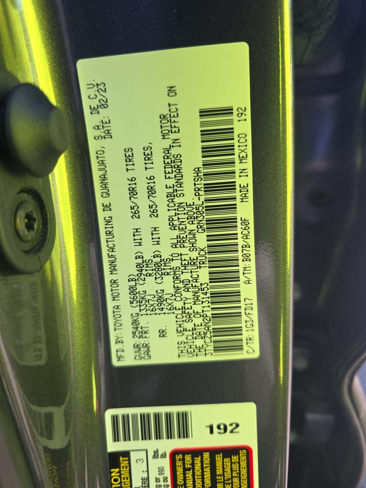 2023 Toyota Tacoma TRD Off-Road AWD