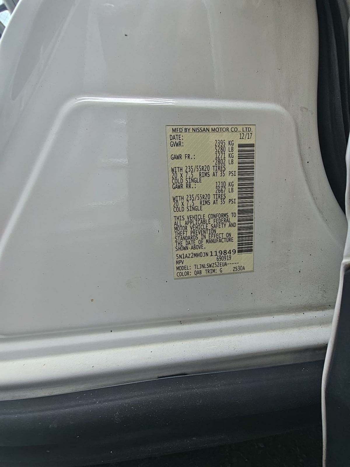 2018 Nissan Murano Platinum AWD