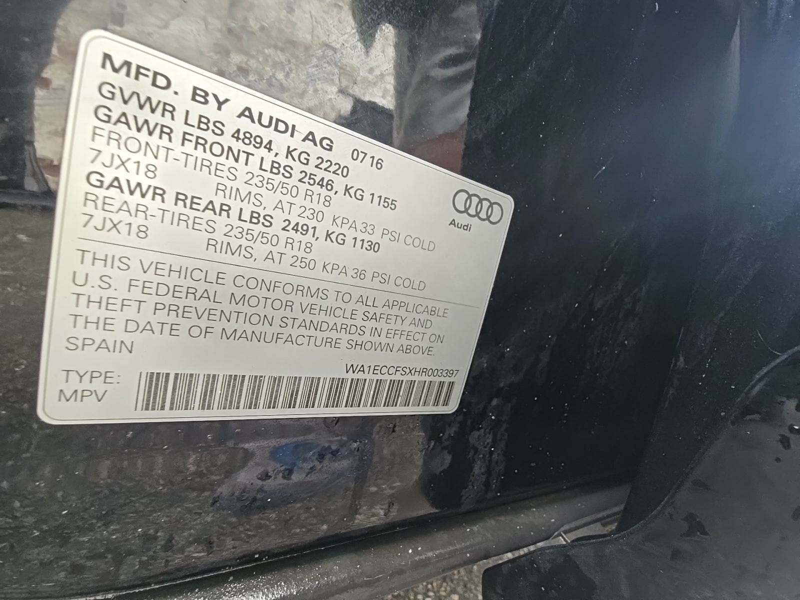 2017 Audi Q3 2.0T Premium AWD