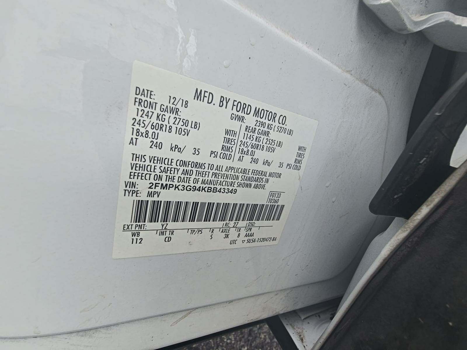 2019 Ford Edge SE FWD