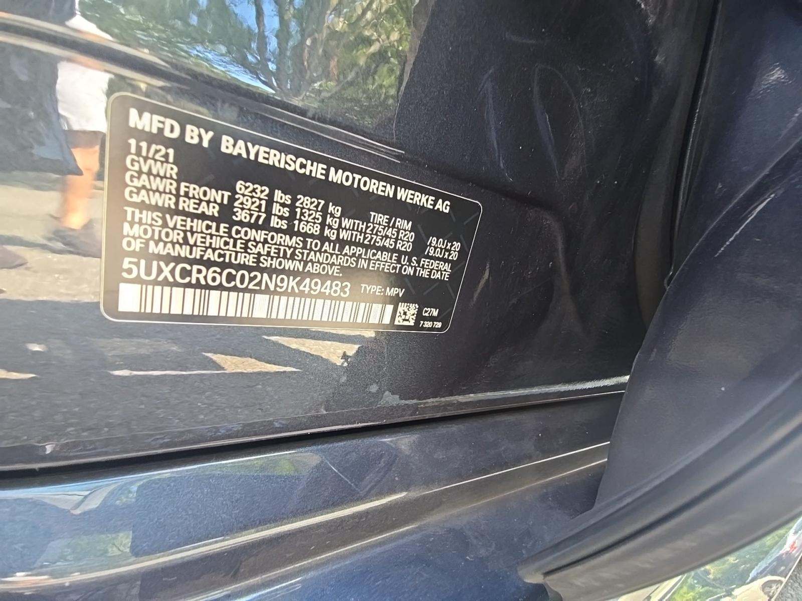 2022 BMW X5 xDrive40i AWD