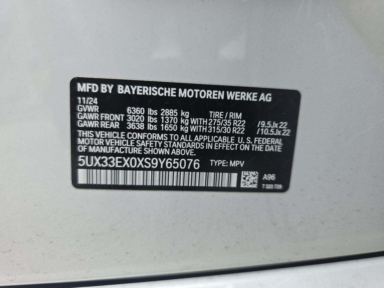 2025 BMW X6 xDrive40i AWD