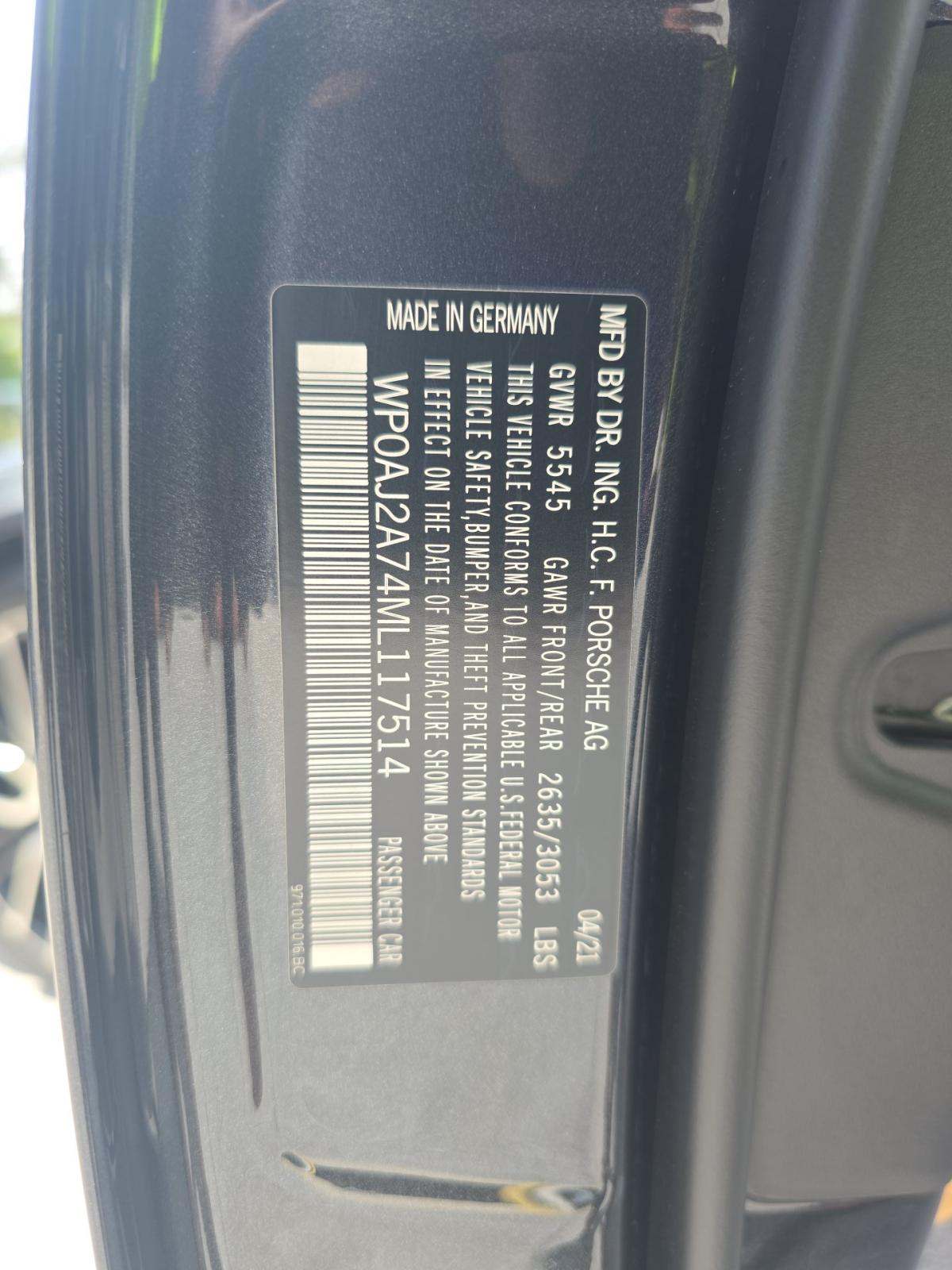 2021 Porsche Panamera Base RWD