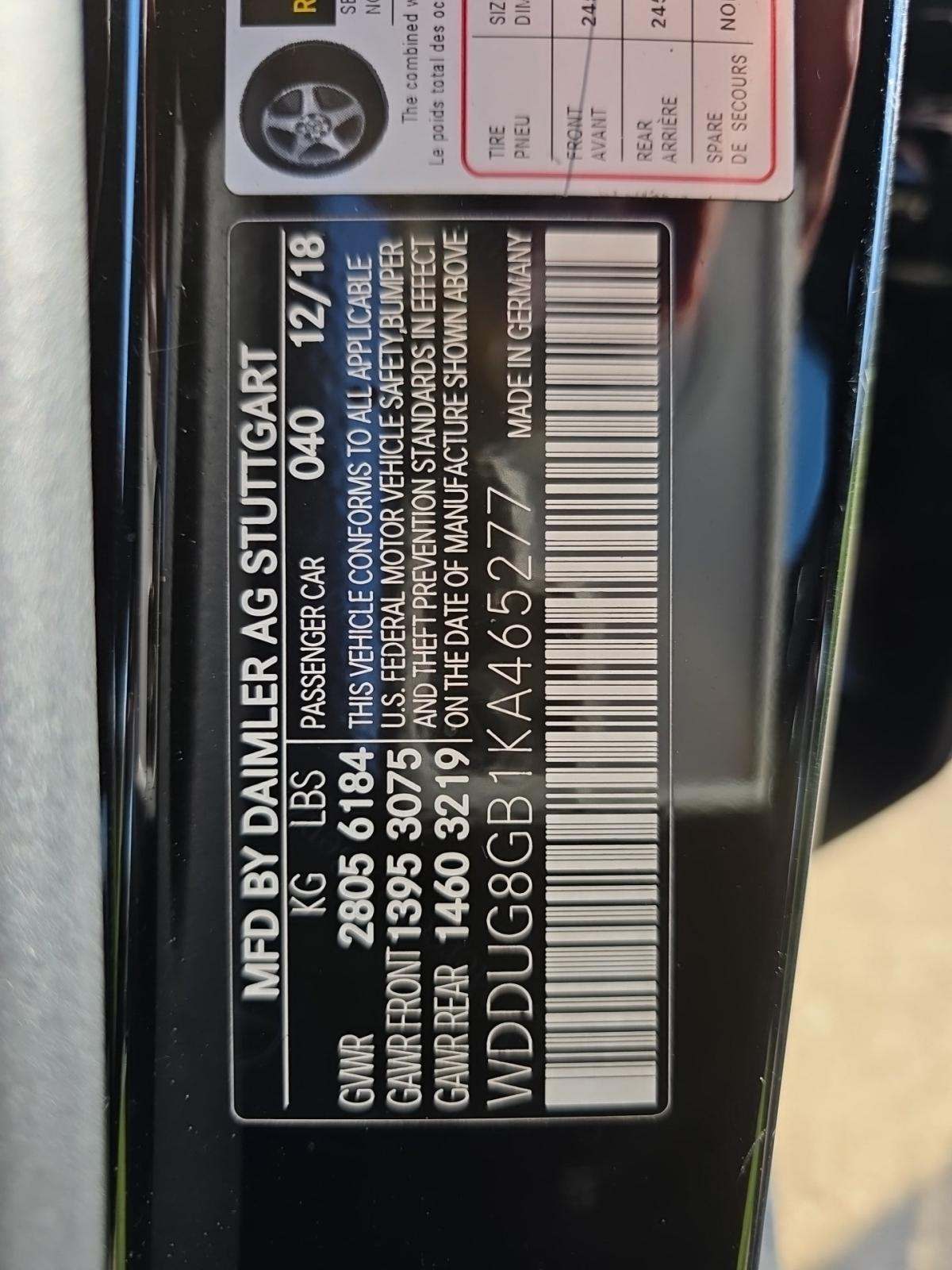 2019 Mercedes-Benz S-Class S 560 AWD