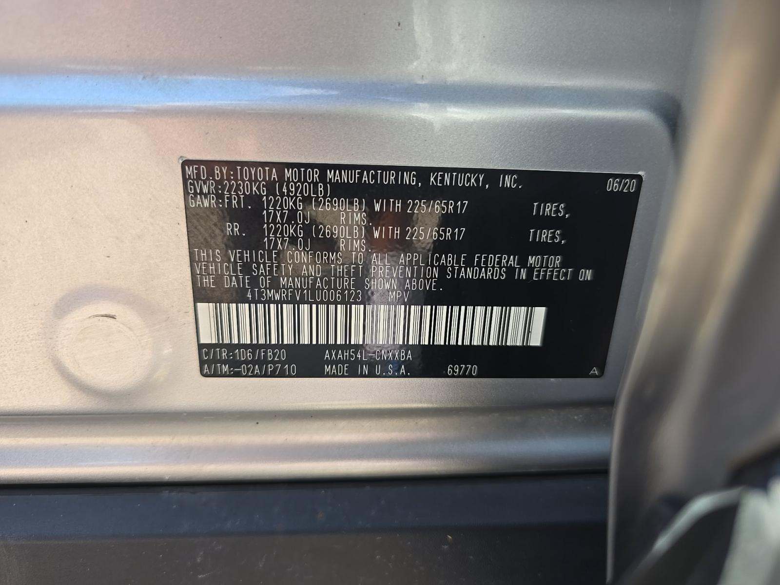 2020 Toyota RAV4 Hybrid LE AWD