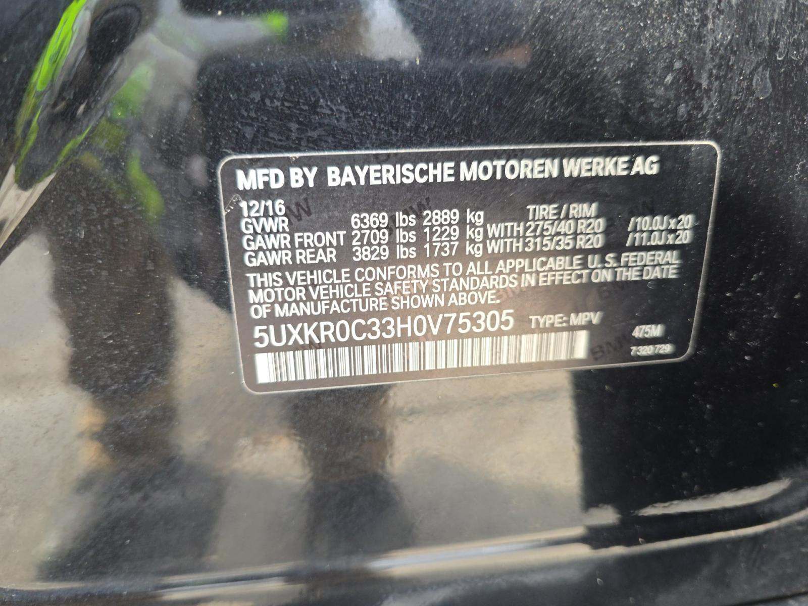 2017 BMW X5 xDrive35i AWD