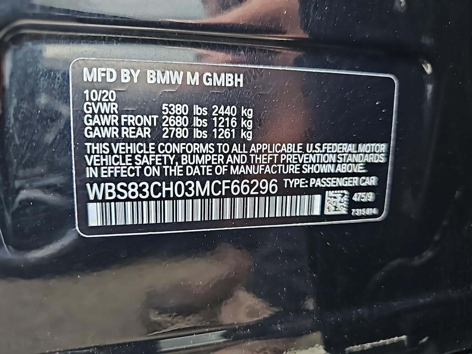 2021 BMW M5 Base AWD