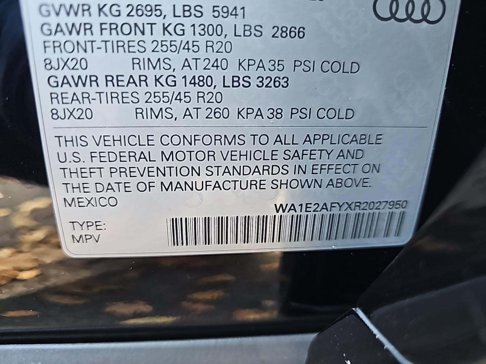 2024 Audi Q5 e Plug-In Hybrid S line Premium Plus AWD