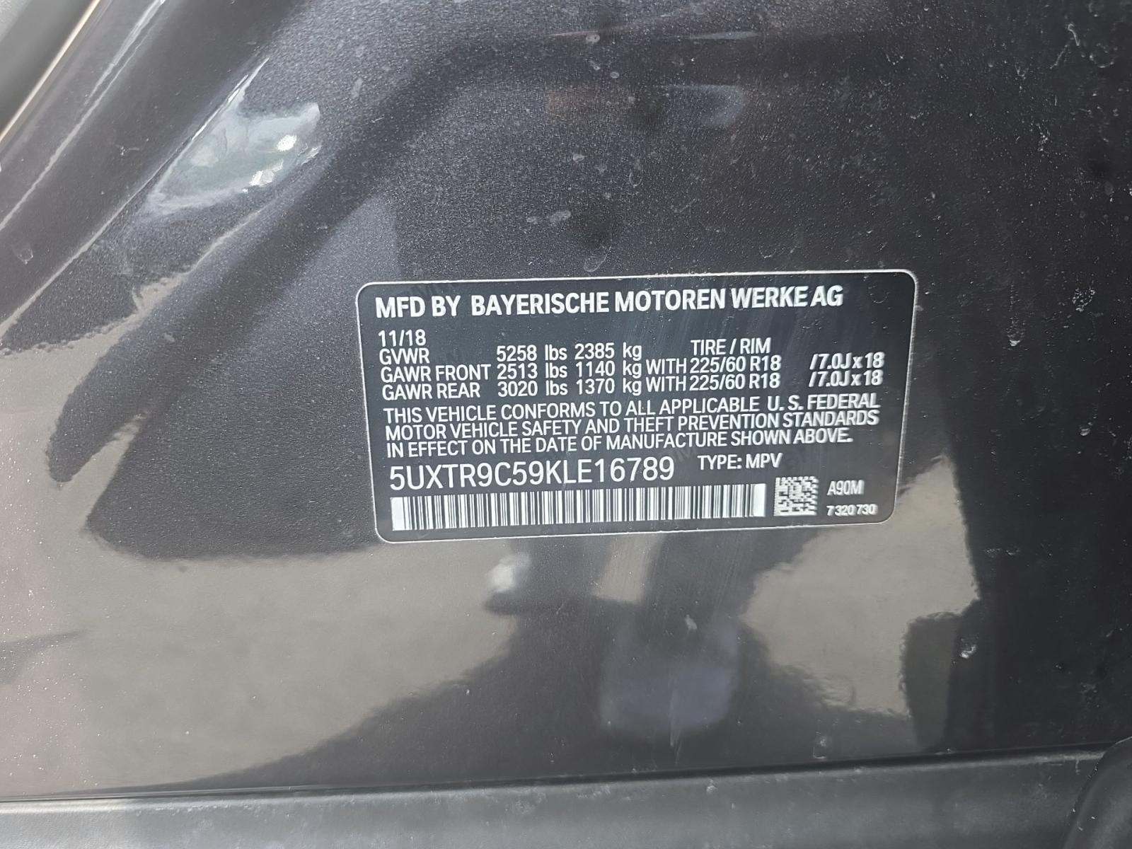 2019 BMW X3 xDrive30i AWD