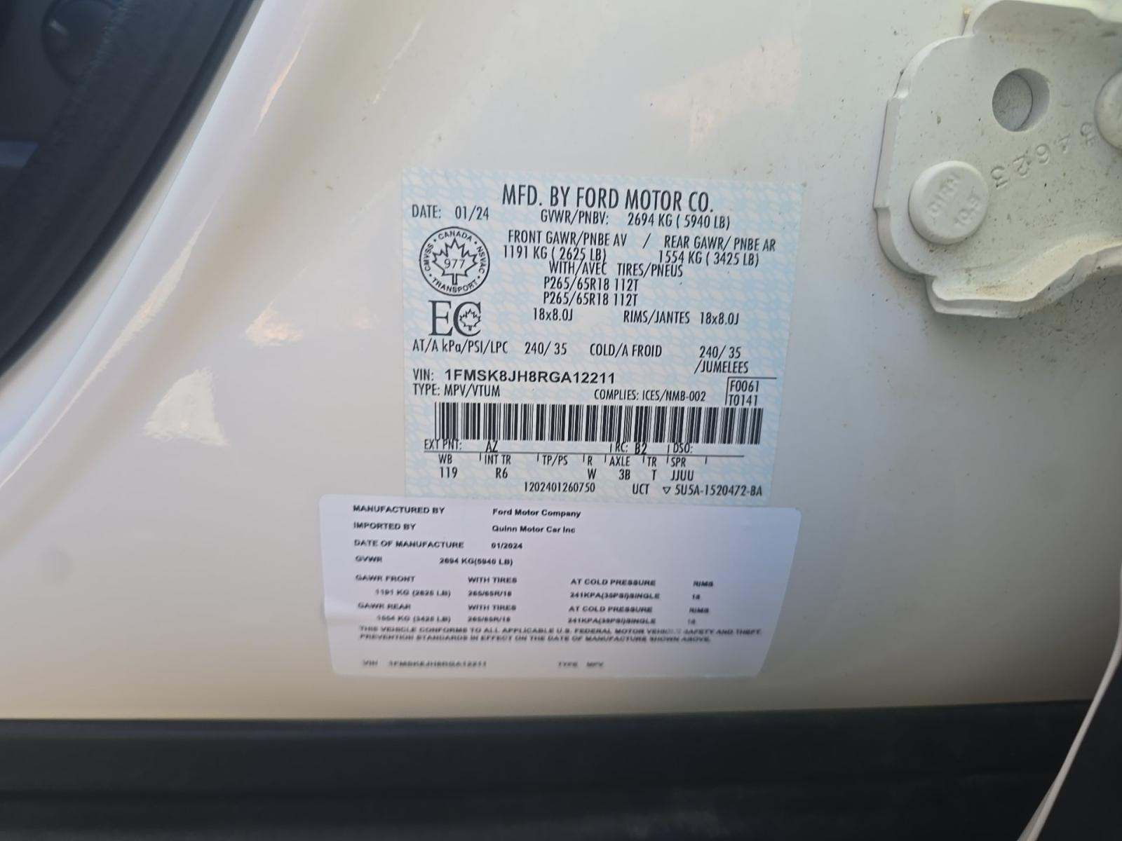 2024 Ford Explorer Timberline AWD