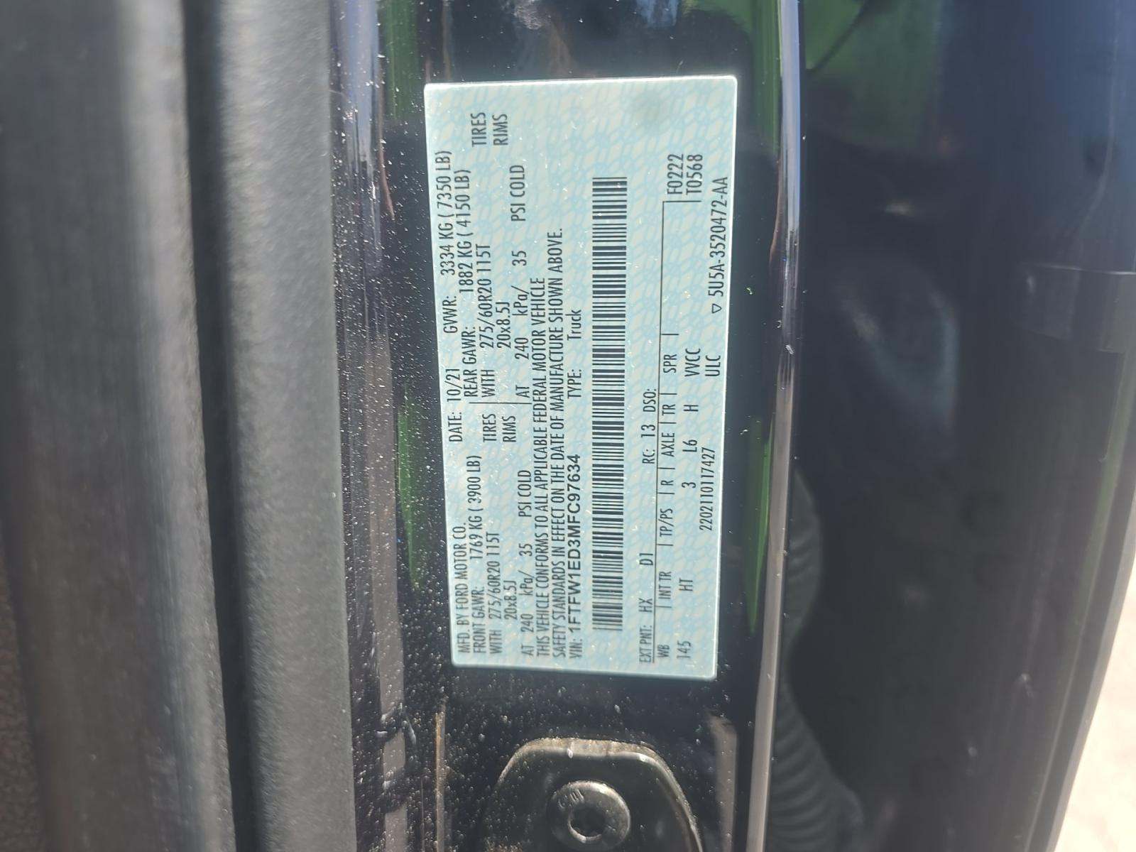 2021 Ford F-150 Hybrid Lariat AWD