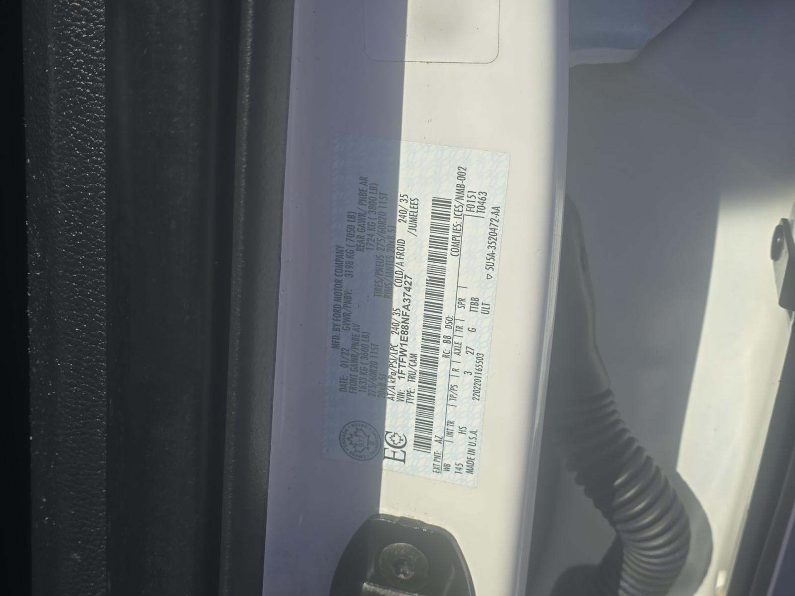 2022 Ford F-150 Lariat AWD