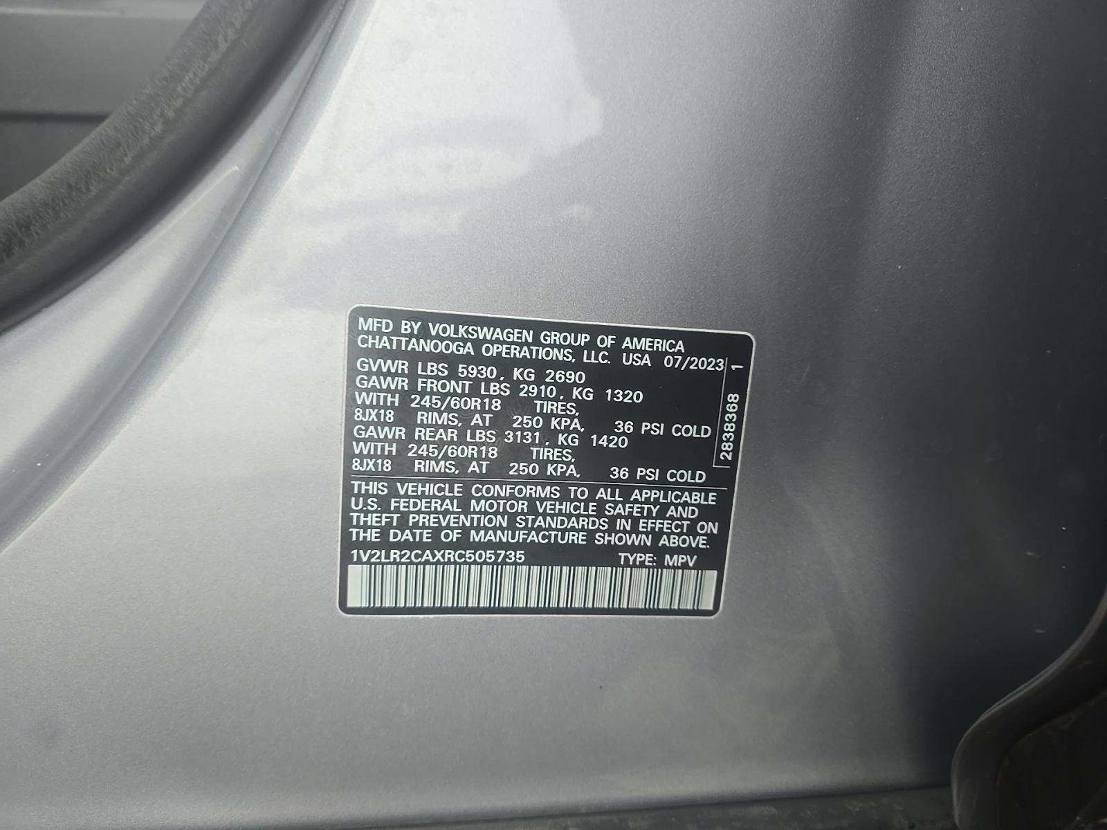 2024 Volkswagen Atlas 2.0T SE AWD