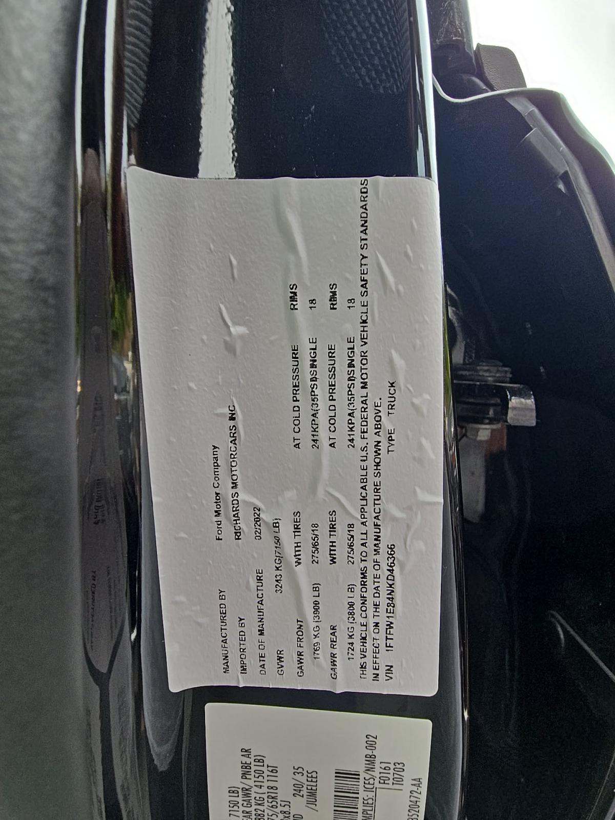 2022 Ford F-150 XLT AWD