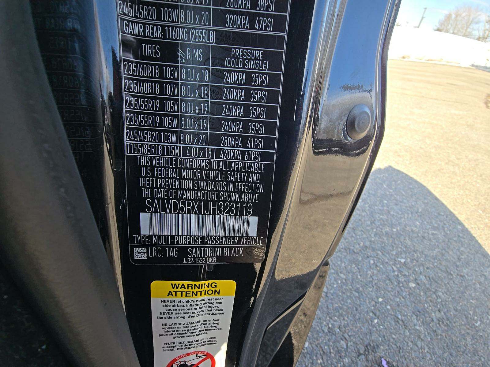 2018 Land Rover Range Rover Evoque HSE Dynamic AWD