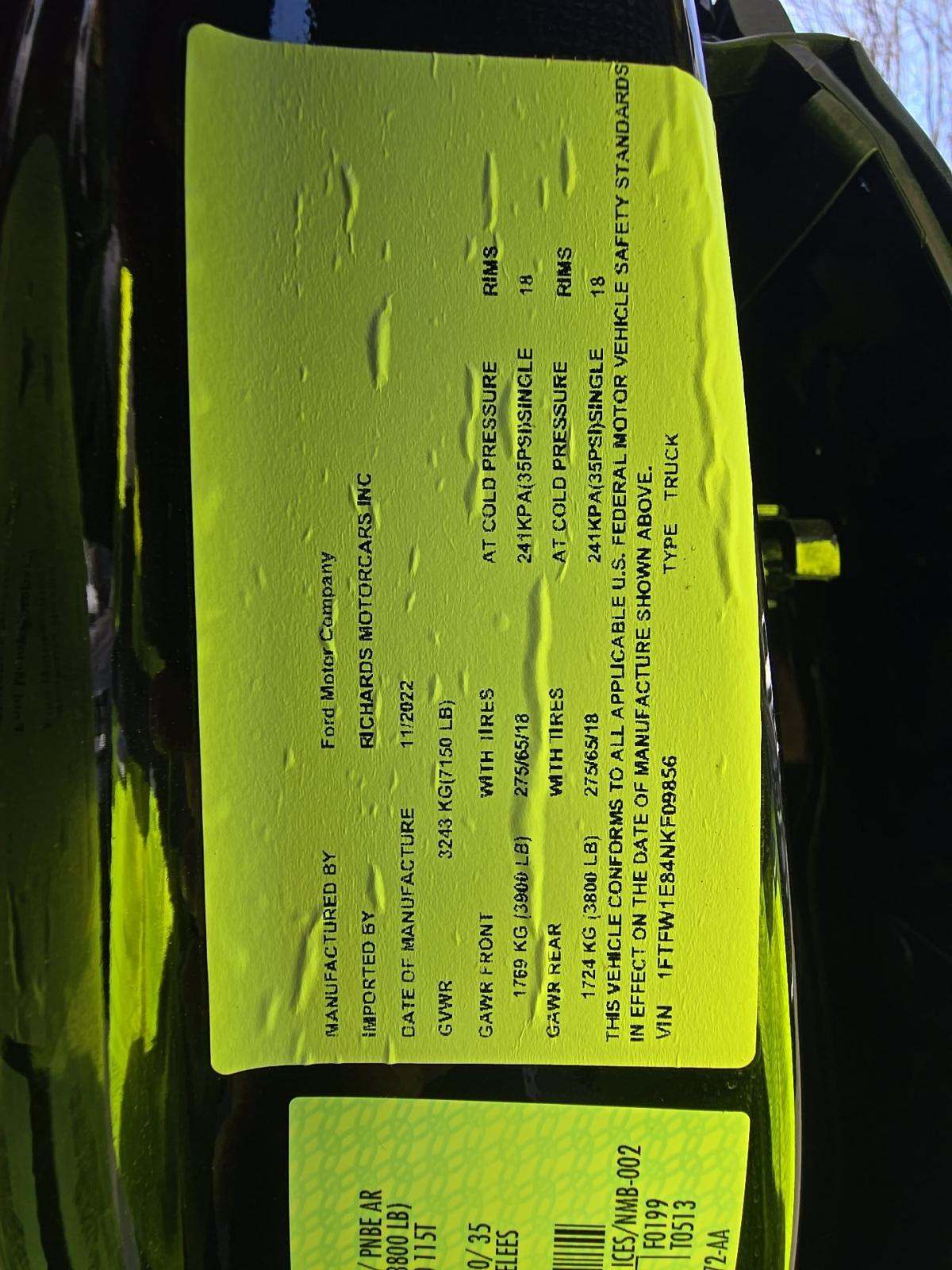 2022 Ford F-150 Lariat AWD