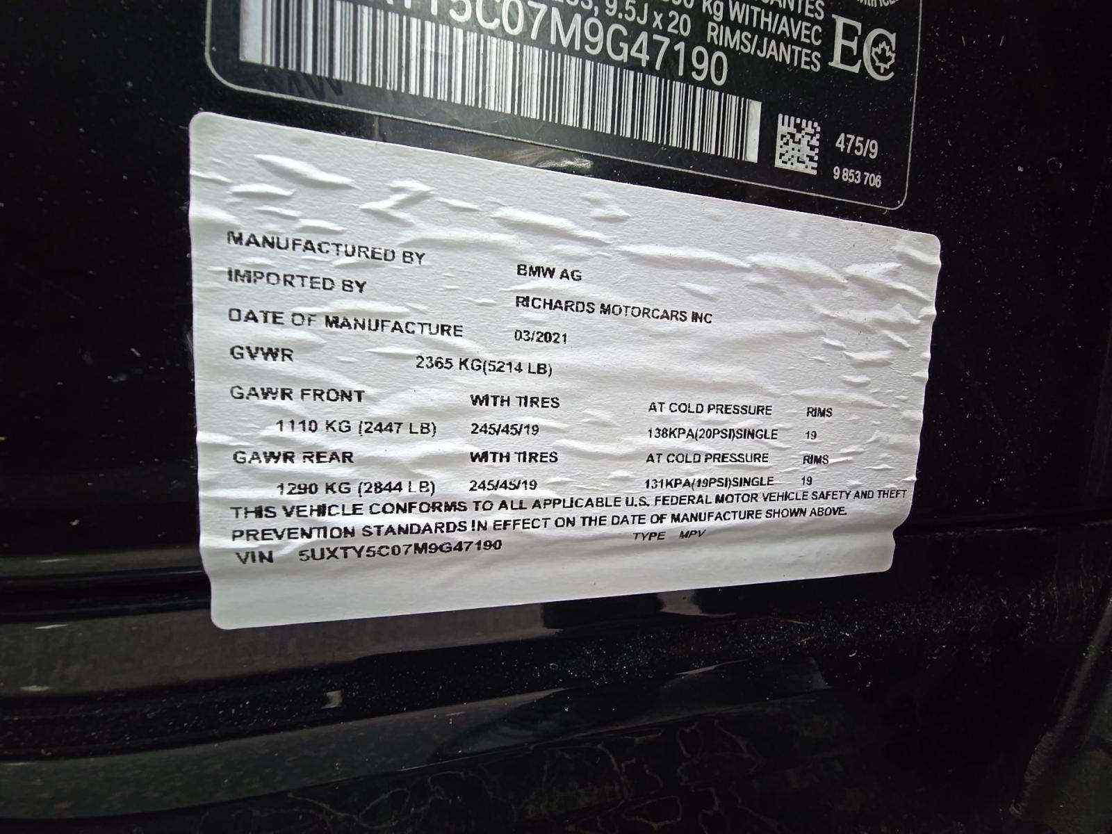 2021 BMW X3 xDrive30i AWD