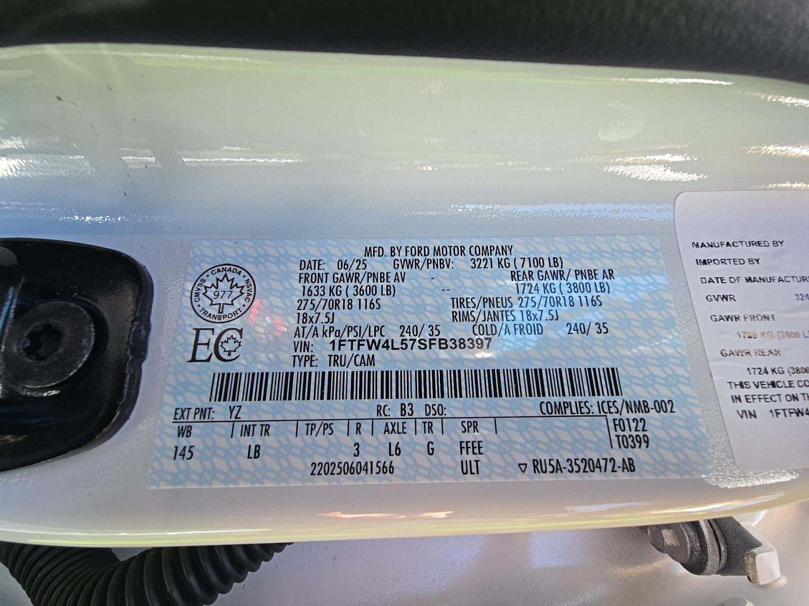 2025 Ford F-150 Tremor AWD