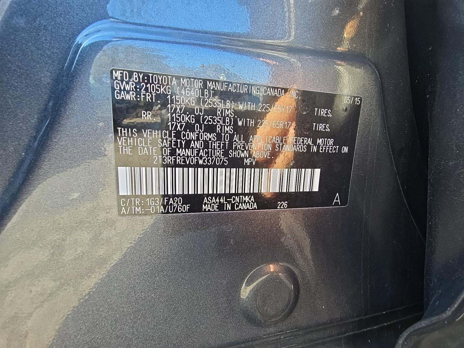 2015 Toyota RAV4 XLE AWD