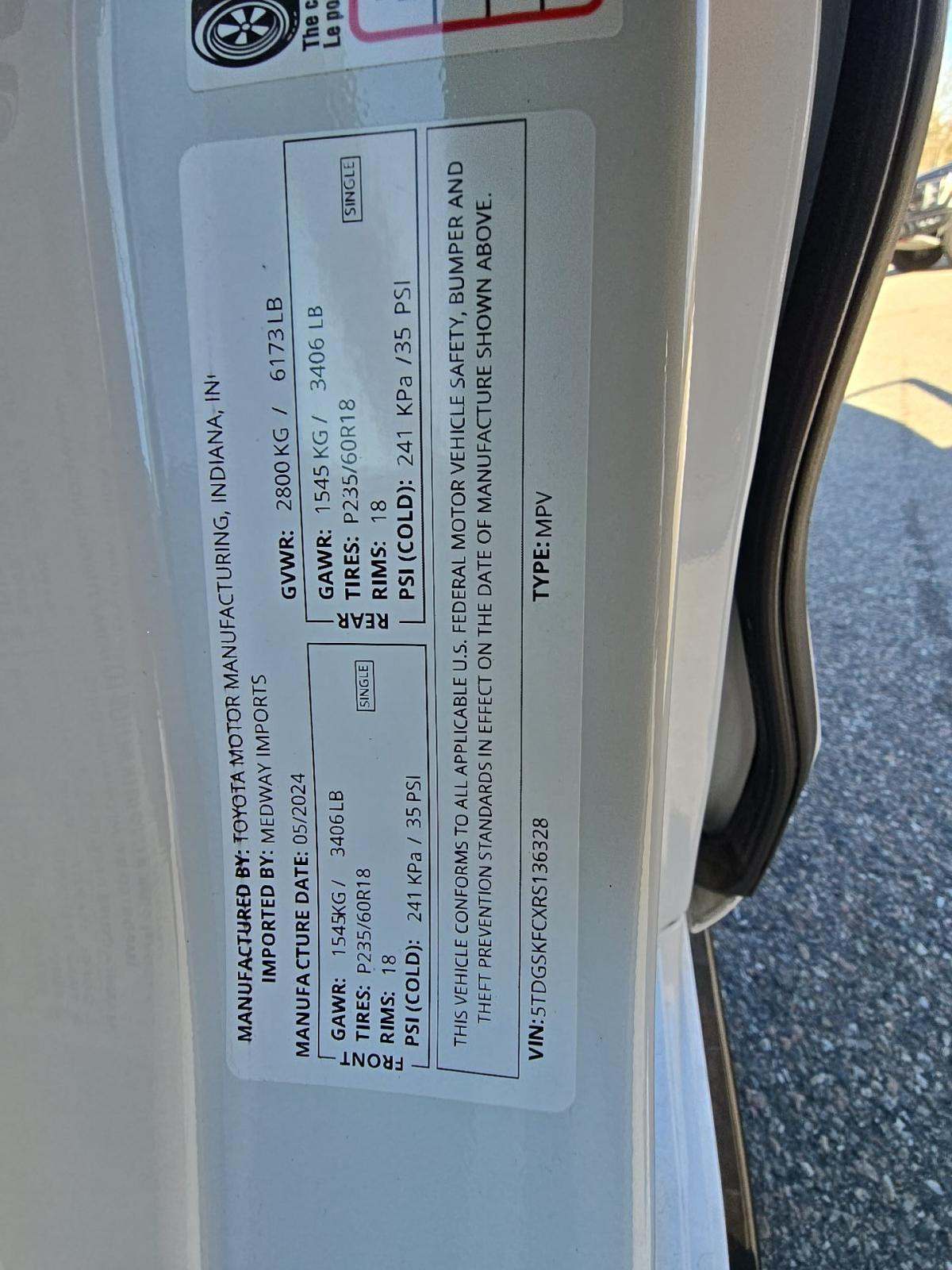 2024 Toyota Sienna XSE AWD