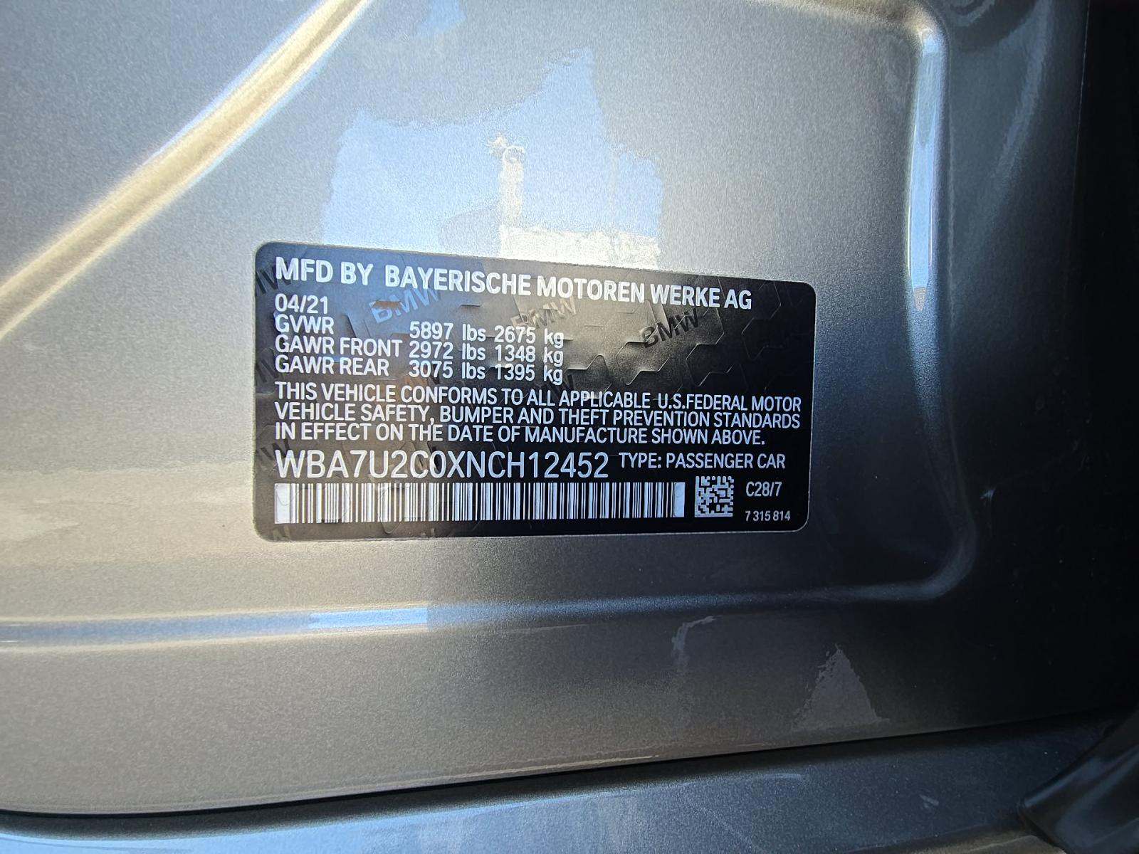 2022 BMW 7 Series 750i xDrive AWD