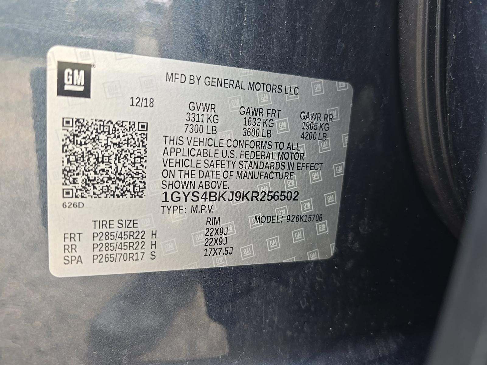 2019 Cadillac Escalade Luxury AWD