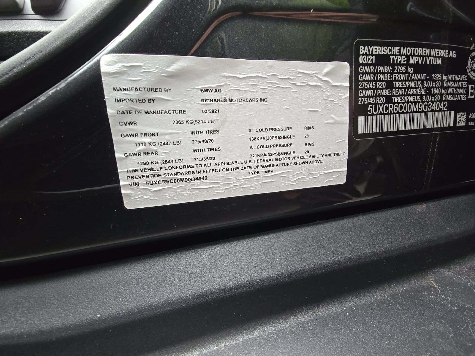 2021 BMW X5 xDrive40i AWD