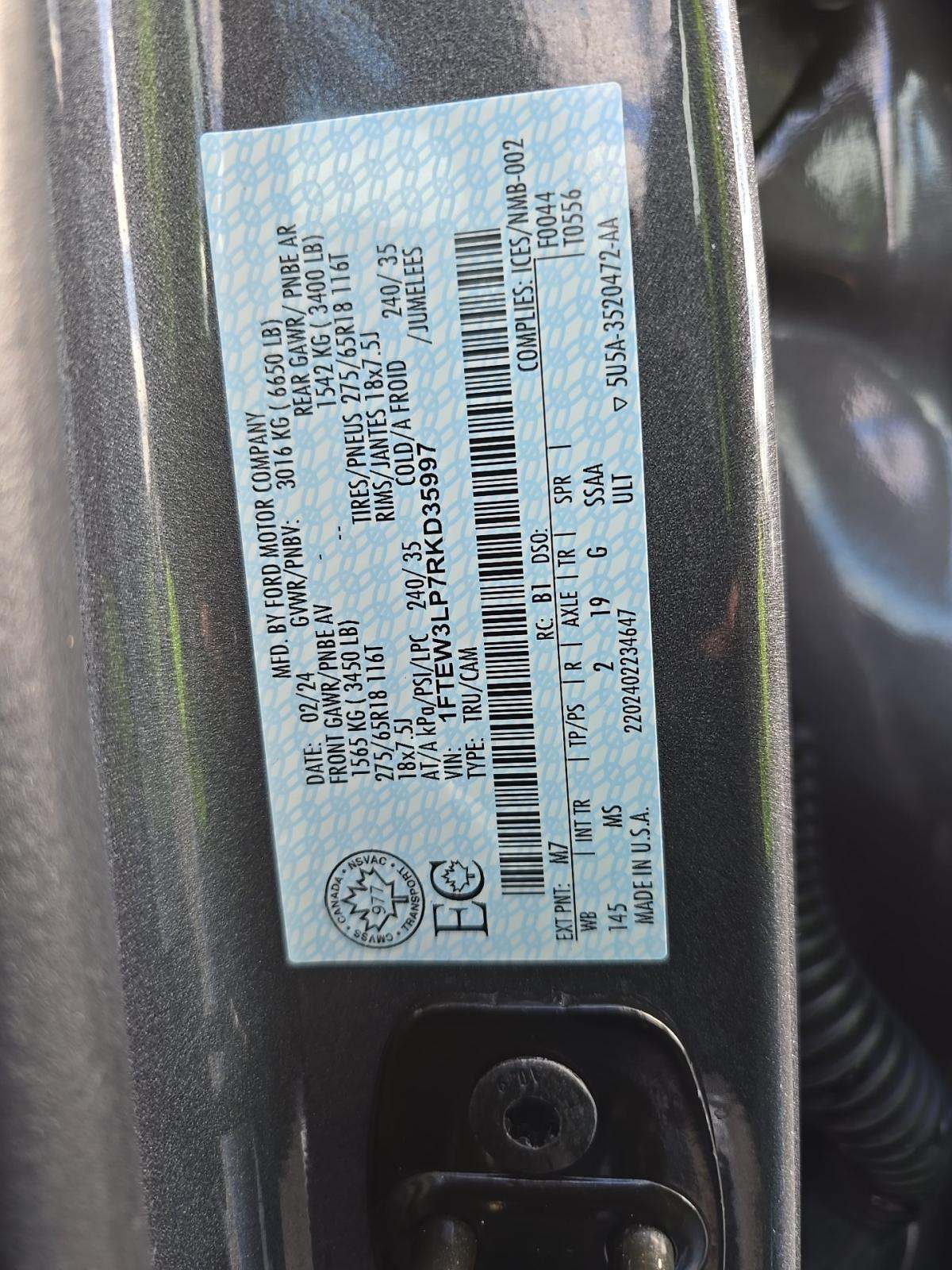 2024 Ford F-150 XLT AWD