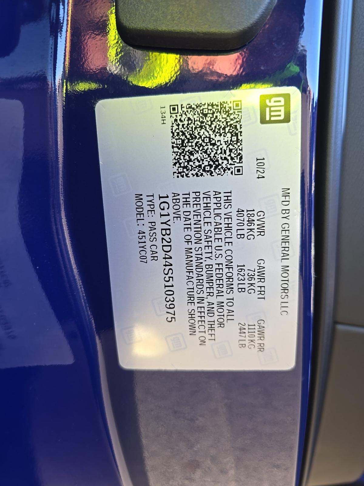 2025 Chevrolet Corvette Stingray RWD