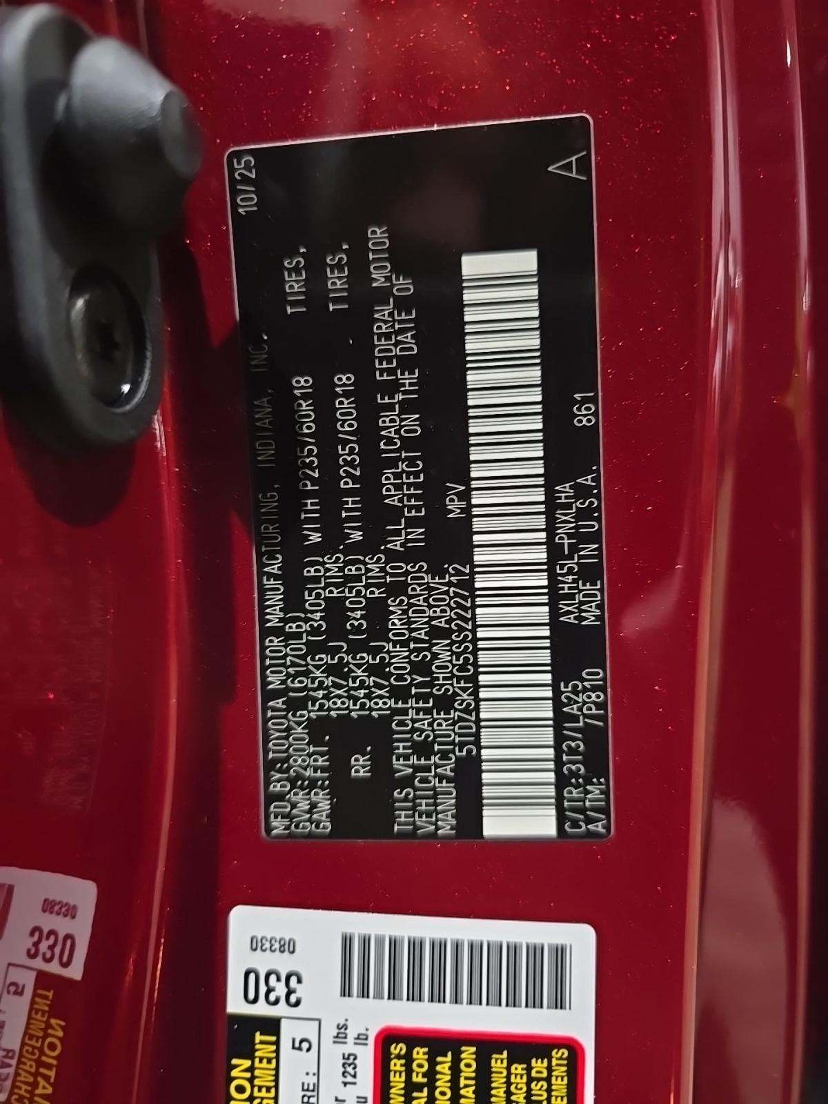 2025 Toyota Sienna Limited AWD