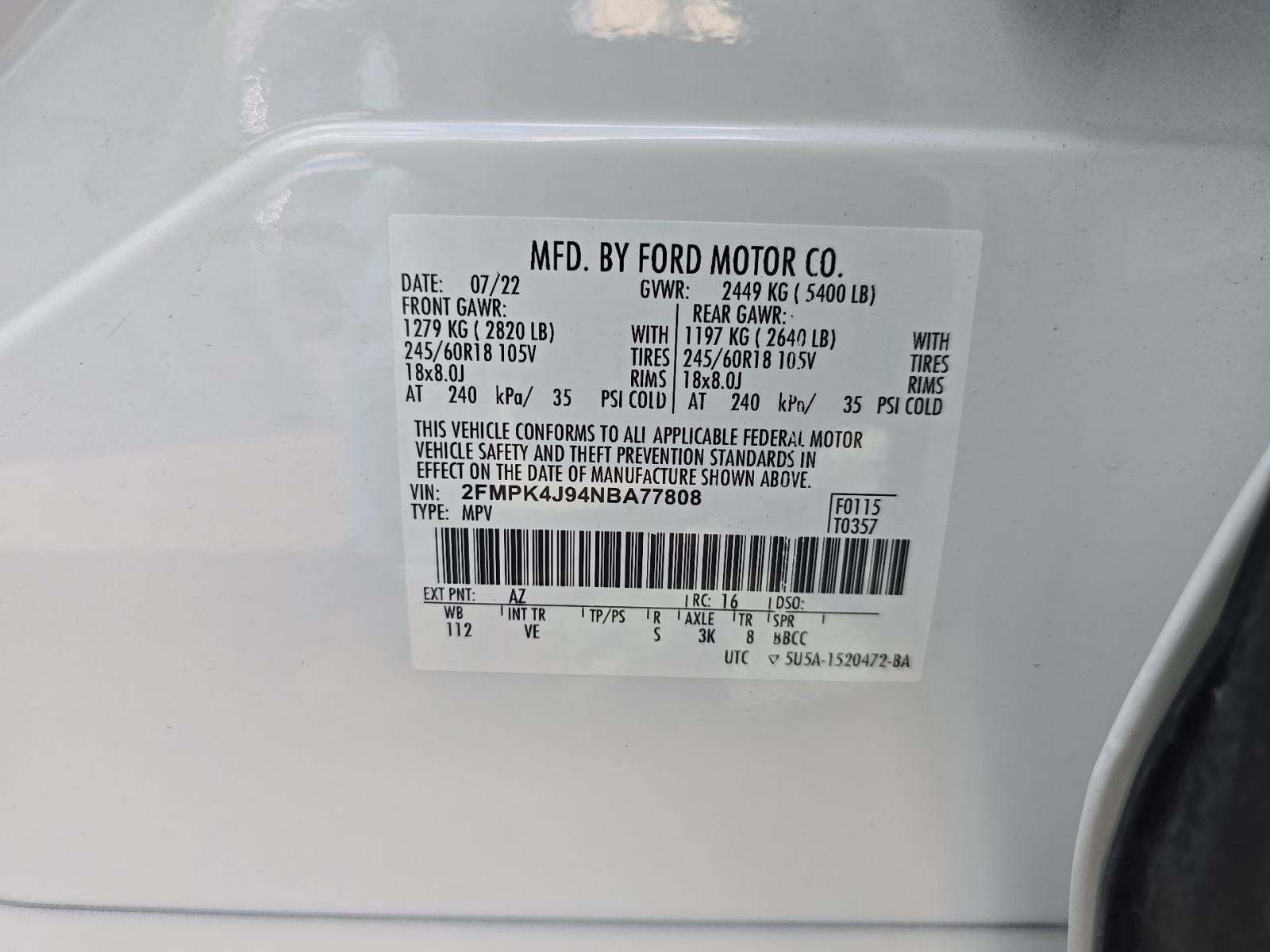 2022 Ford Edge SEL AWD