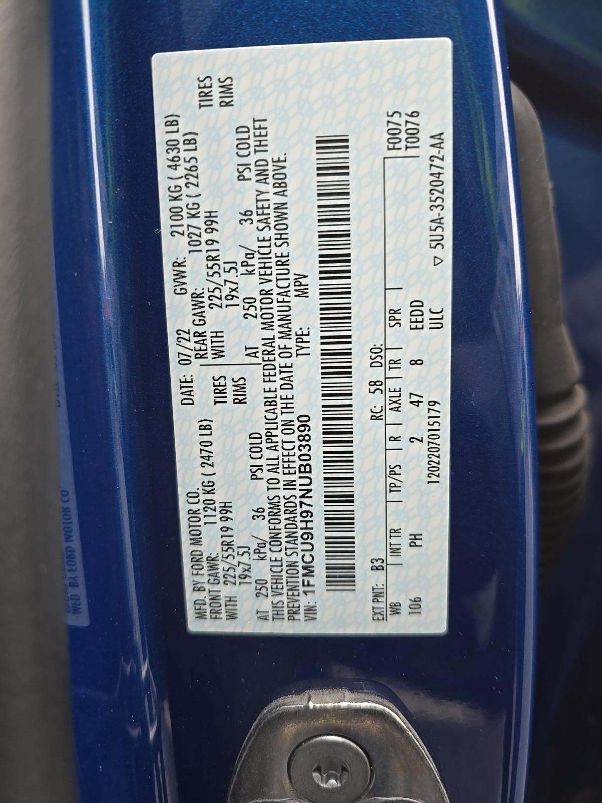 2022 Ford Escape SEL AWD