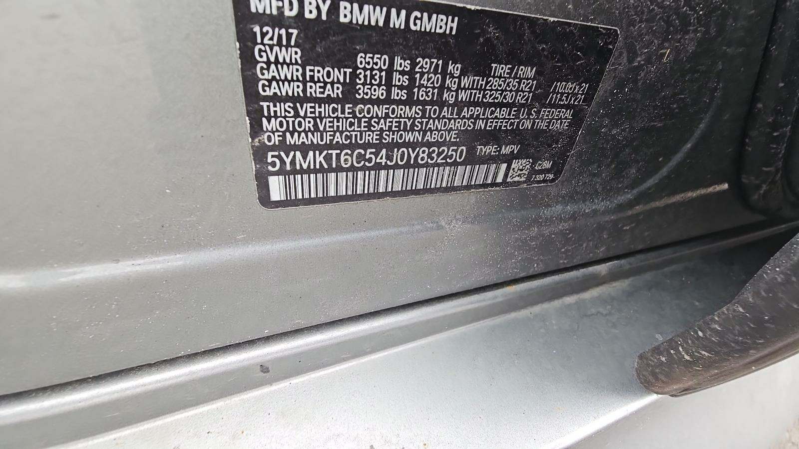 2018 BMW X5 M X5 M AWD