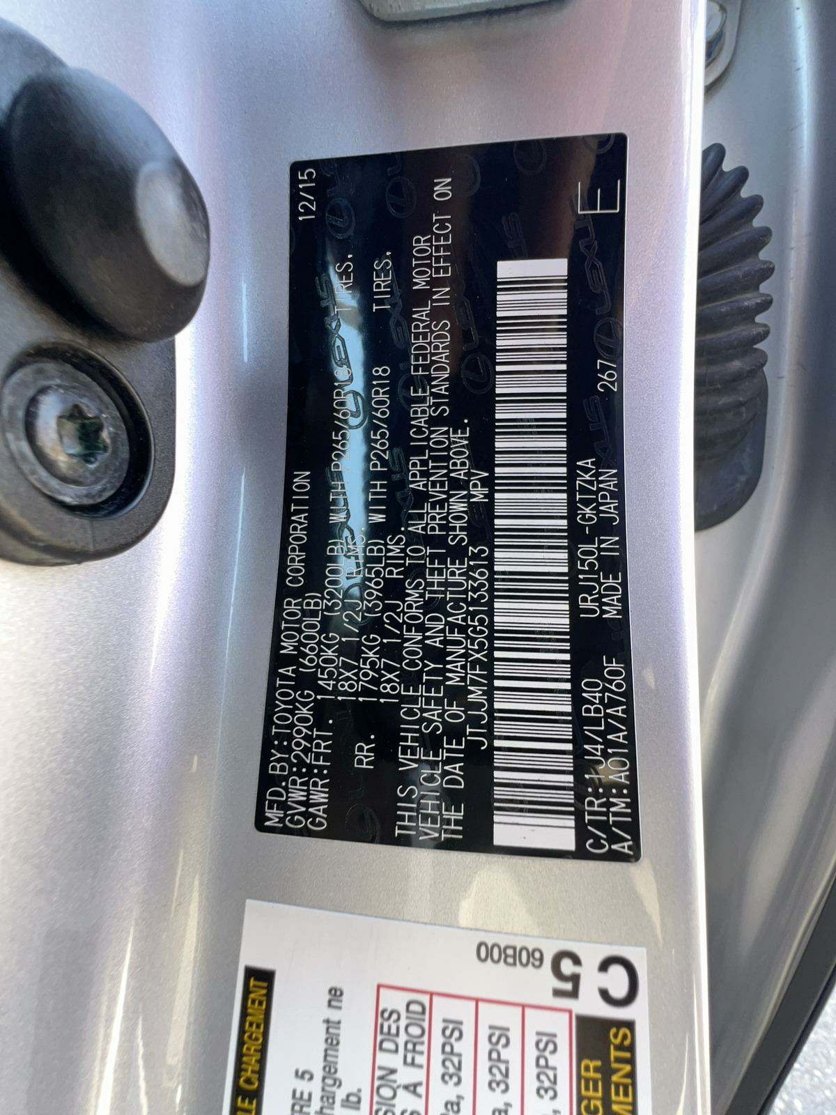 2016 Lexus GX GX 460 Luxury AWD