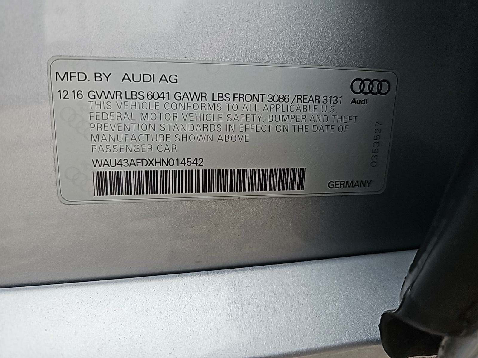 2017 Audi A8 L 4.0T Sport AWD