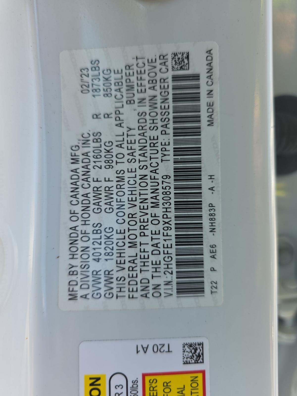 2023 Honda Civic Touring FWD