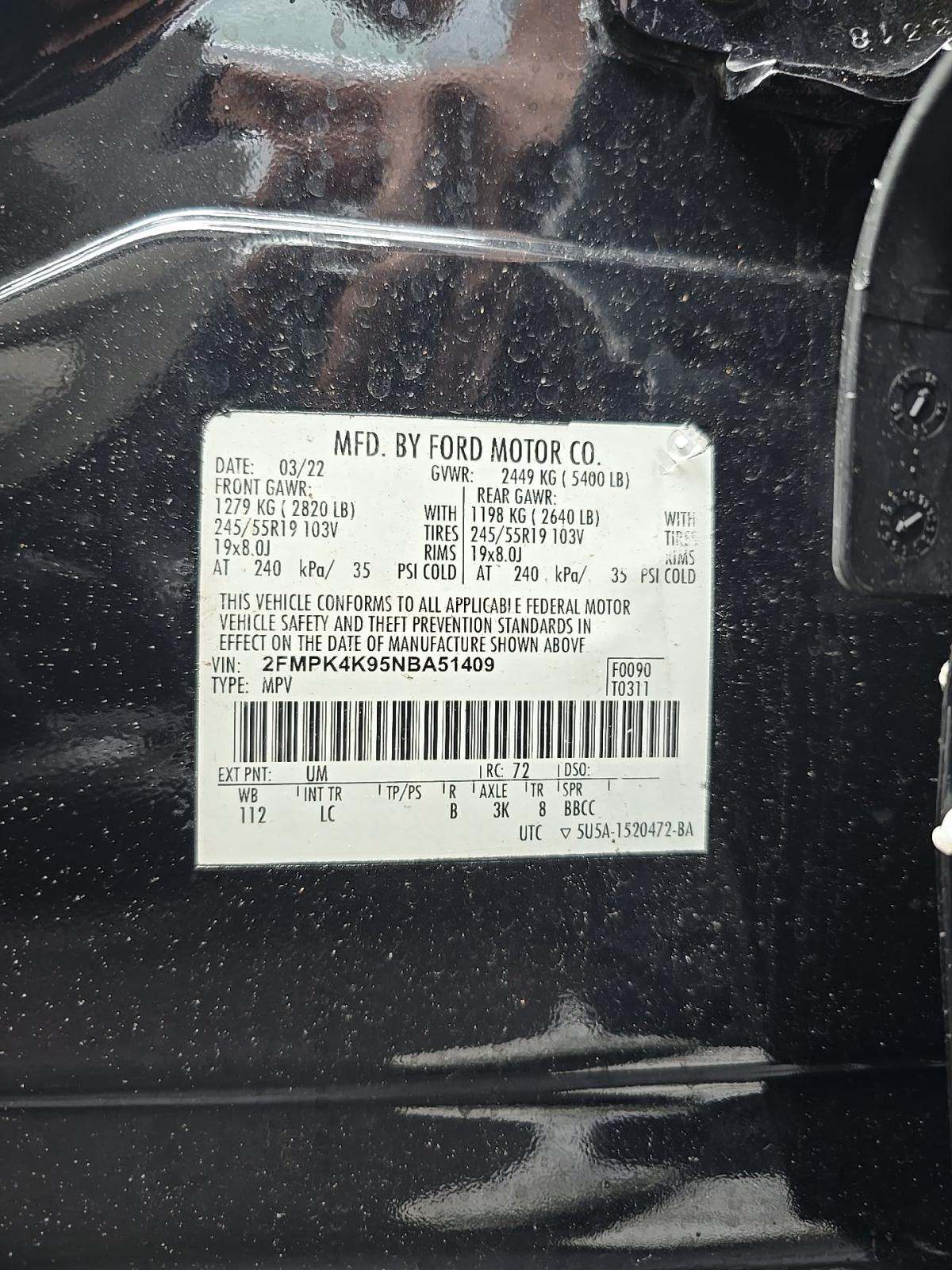 2022 Ford Edge Titanium AWD
