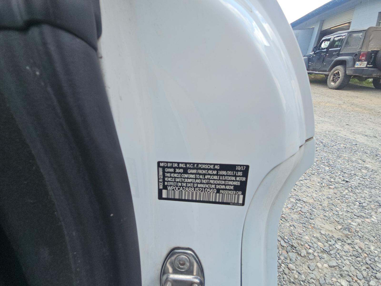 2018 Porsche 718 Boxster Base RWD