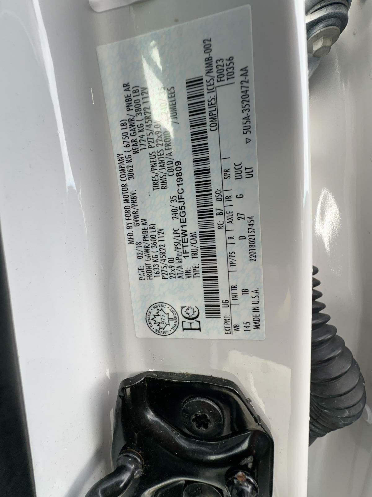 2018 Ford F-150 Limited AWD