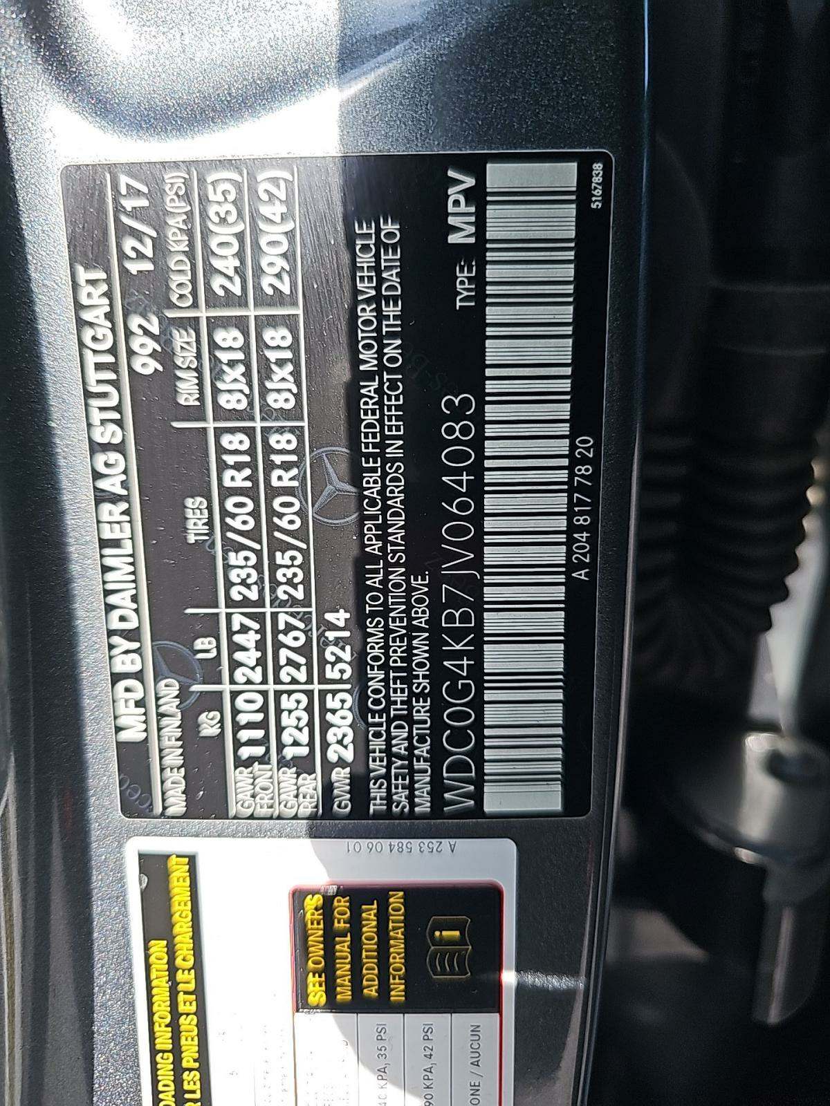 2018 Mercedes-Benz GLC GLC 300 AWD