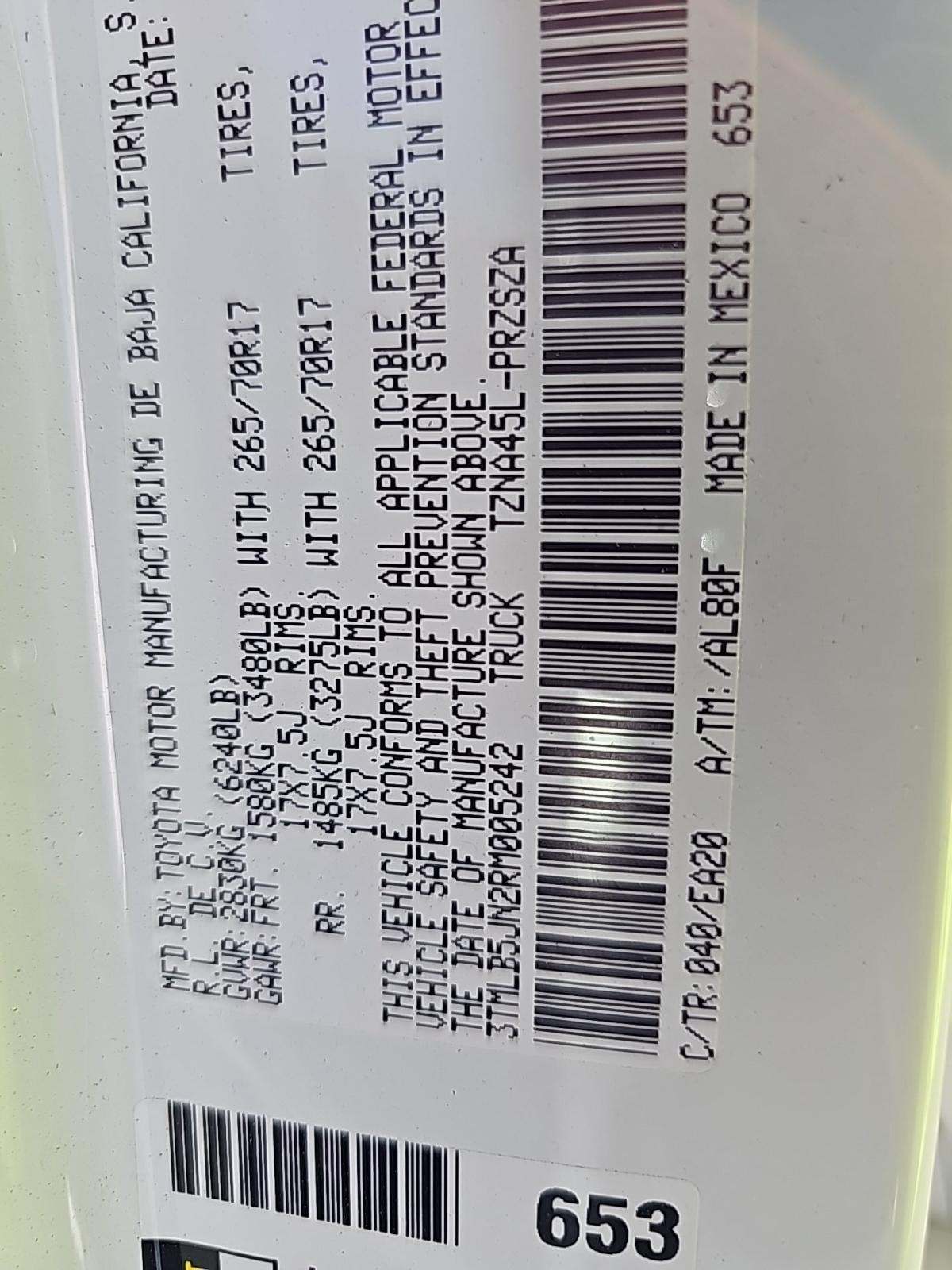 2024 Toyota Tacoma TRD Off-Road AWD