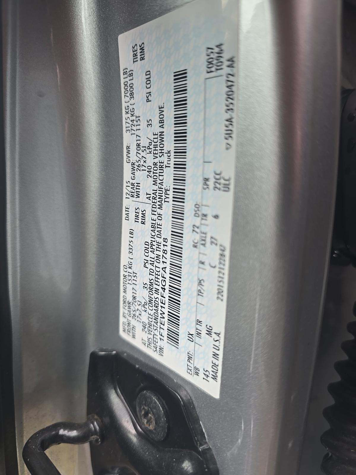 2016 Ford F-150 XLT AWD