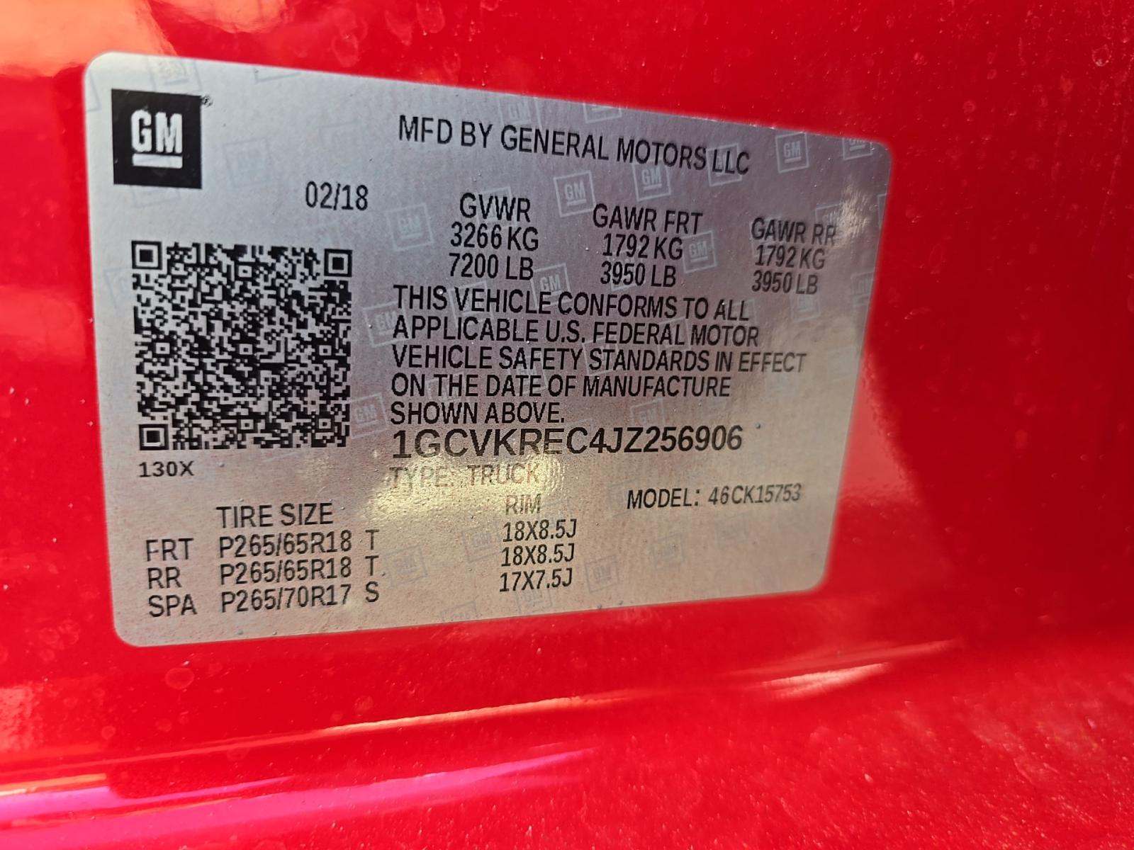 2018 Chevrolet Silverado 1500 LT Z71 AWD