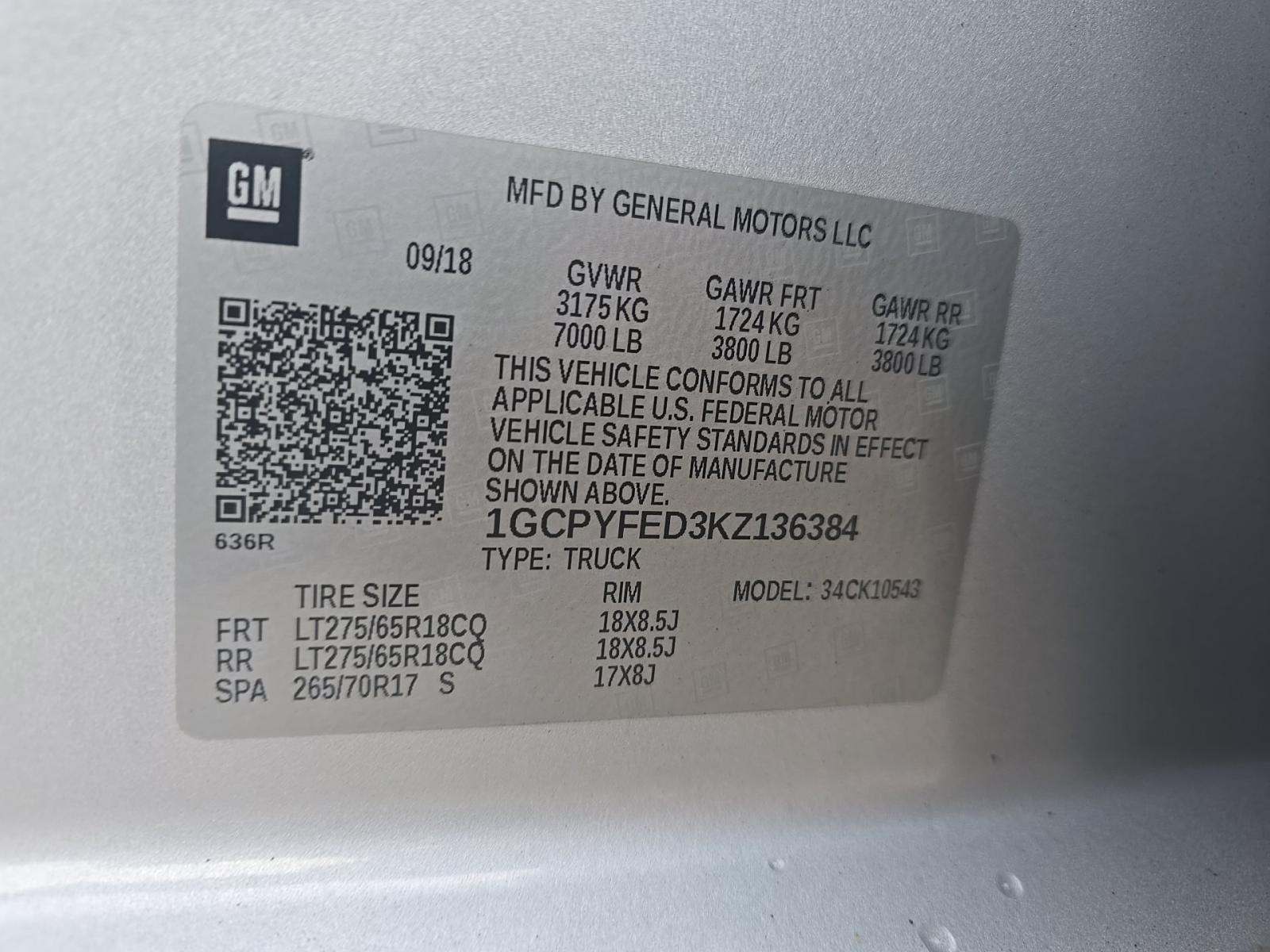 2019 Chevrolet Silverado 1500 LT Trail Boss AWD