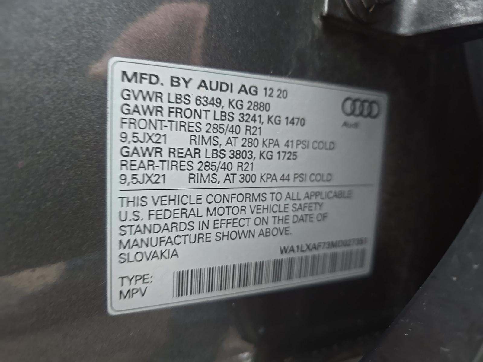 2021 Audi Q7 3.0T Premium Plus AWD