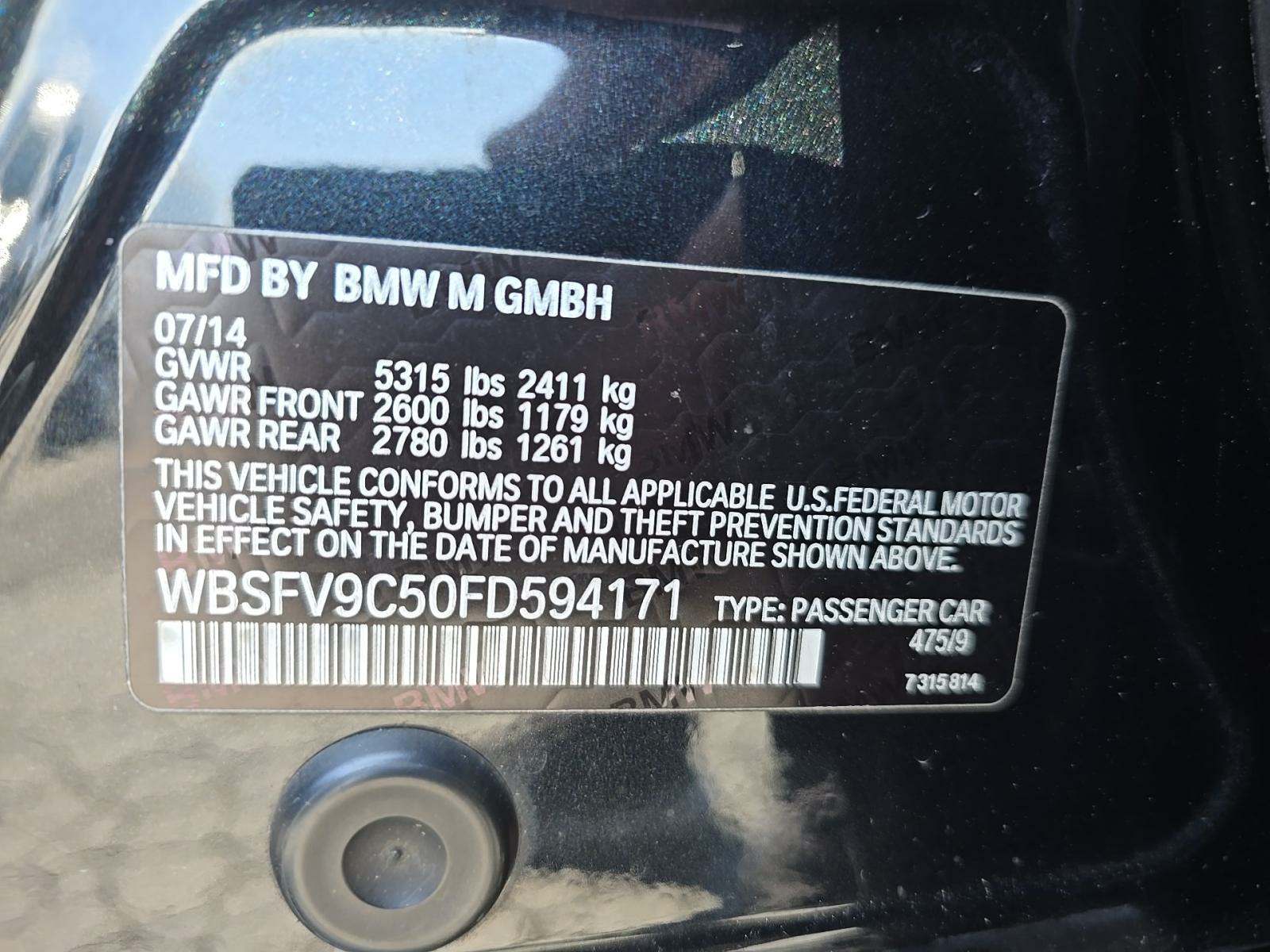 2015 BMW M5 Base RWD