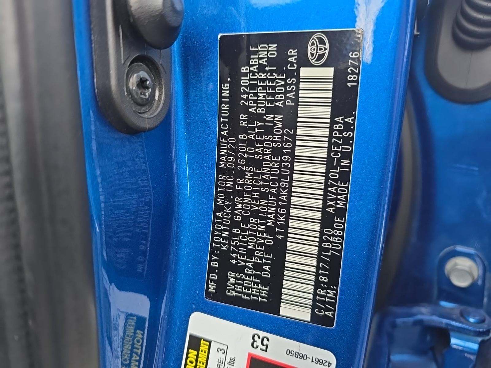 2020 Toyota Camry XSE FWD