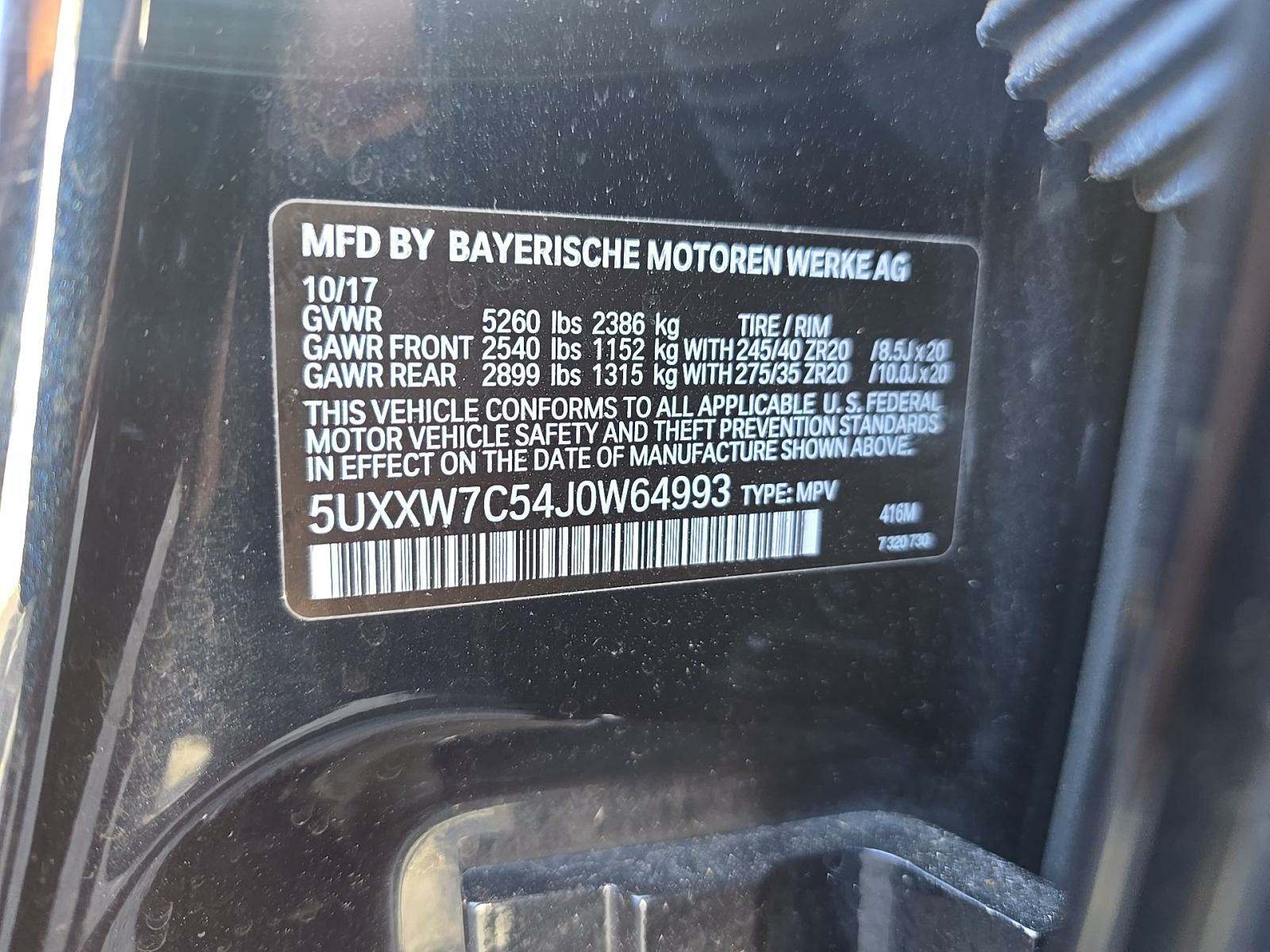 2018 BMW X4 M40i AWD